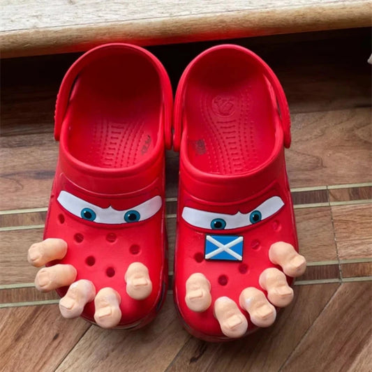 Funny Big Toes Charms spoof popular set of 5 for Crocs Comedy Accessories Release Your Toes Friends Gifts Good Vibrations