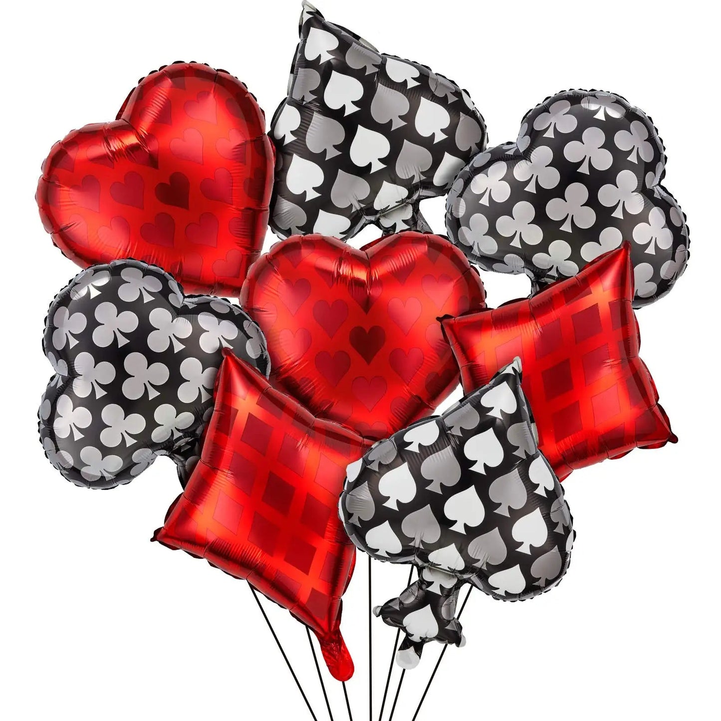 Dice and Cards Casino Balloons Casino Theme Balloons Dice Balloons, Casino Theme Parties Poker Balloons, Casino Decorations Good Vibrations