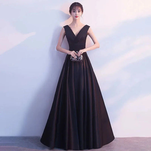 Toast Bridesmaid Evening Dresses Women's 2025 New Fashion Slim Annual Meeting Host Long Dress Female Birthday Party Banquet Dres Good Vibrations