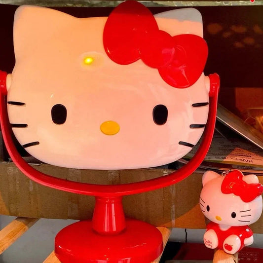 Hello Kitty My melody Fashion Dressing Table Bedroom Mirror Desktop Cosmetic Mirror Home Creative Dormitory Gift Wholesale Good Vibrations
