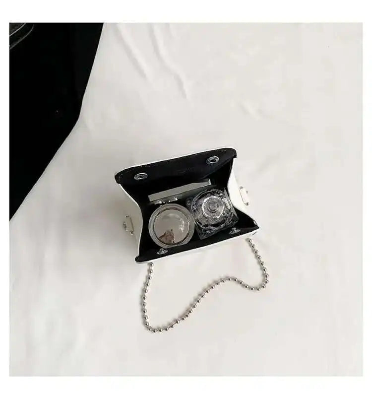 Printed Graffiti Small Square Bag Fashion Cool Crossbody Bag Funny Box Shoulder Bag For Girls Good Vibrations