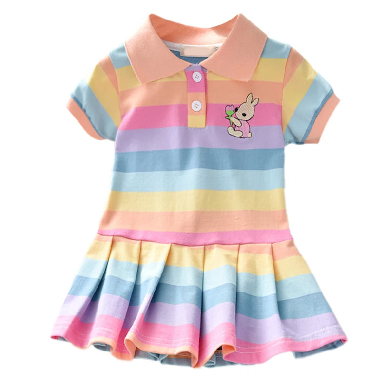 New Girl Dress Children Dresses Kids Clothes Fashion toddler Baby Clothing Spring Summer Gilrs Dress Good Vibrations