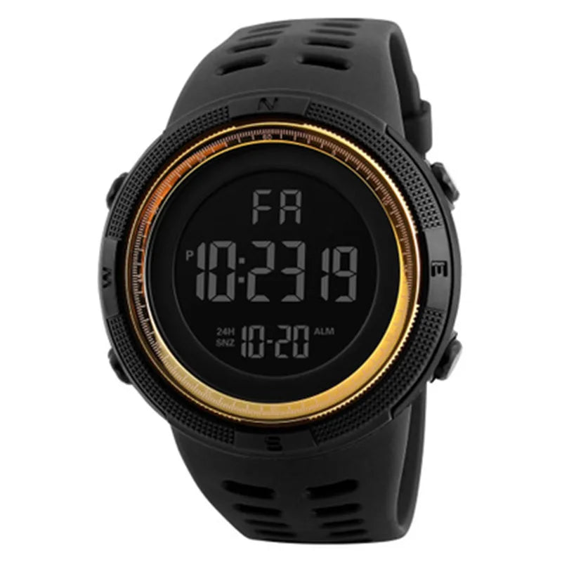 Electronic Watch For Mens Military Sports Watches Luminous Multifunction LED Digital Wristwatch for man kids Boy Student Teen Good Vibrations