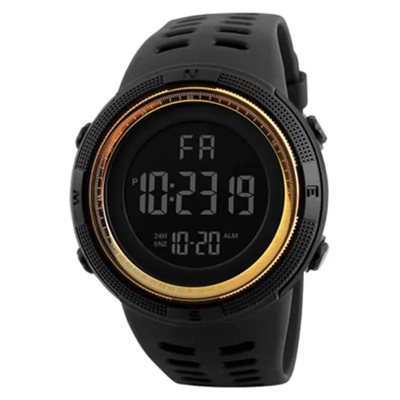 Electronic Watch For Mens Military Sports Watches Luminous Multifunction LED Digital Wristwatch for man kids Boy Student Teen Good Vibrations