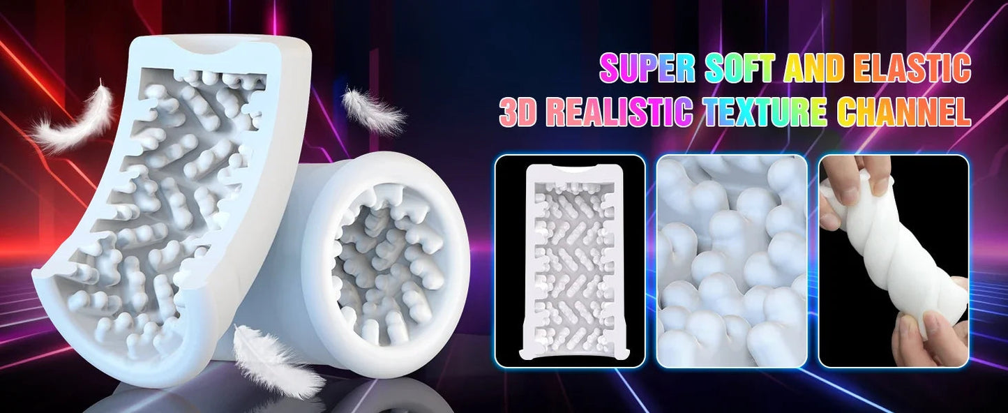 Automatic Telescopic Male Masturbation Cup Piston Suction Vibration Masturbation Machine 3D Realistic Vaginal Blowjob Pronounce GOOD Vibrations
