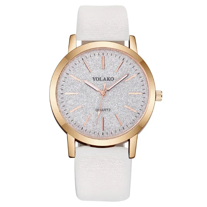 Women Watches Brand Luxury Fashion Ladies Watch Leather Watch Women Female Quartz Wristwatches Montre Femme Reloj Mujer Good Vibrations