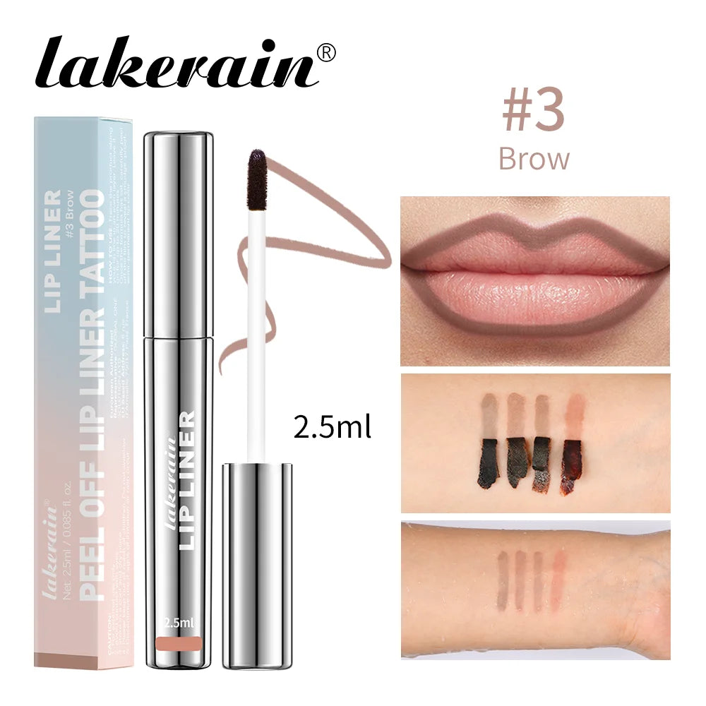 4PCS Highly Pigmented Lip Liner Tattoo Matte Peel Off Enhance Lips Lip Liner Lasting Lip Stain Waterproof Transfer-proof Lipstic Good Vibrations