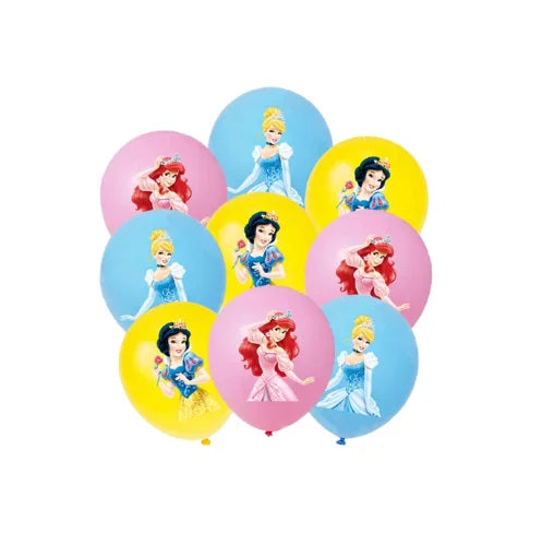 Princess Party Favor Girls' Happy Birthday Banner Princess Pinata Fillers Mask Stickers Disposable Tableware Set Decorations Good Vibrations