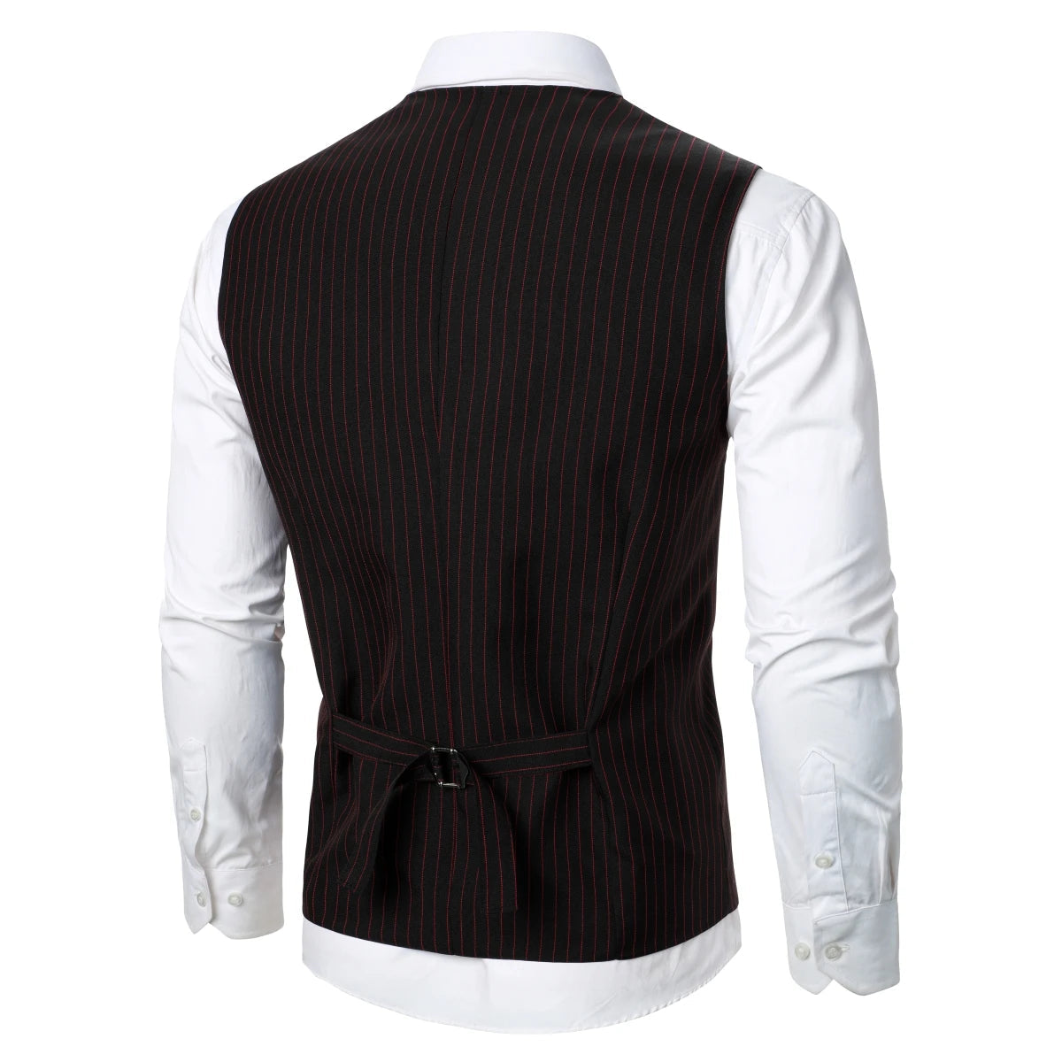 Men Suit Vest Coat Stripe Fabric Open Button Design Classic Design Causal Business Fashion Slim Fit Men Suit Good Vibrations