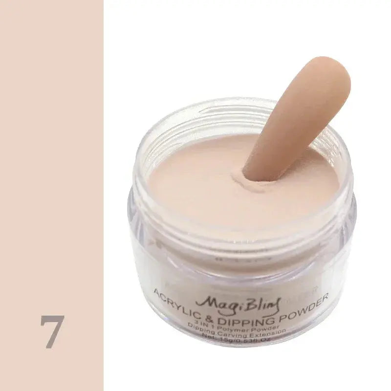 15g Acrylic Powder Light Color Carving Nail Polymer Tip Extension Crystal Powders Manicure Professional Nails Art Accessories Good Vibrations