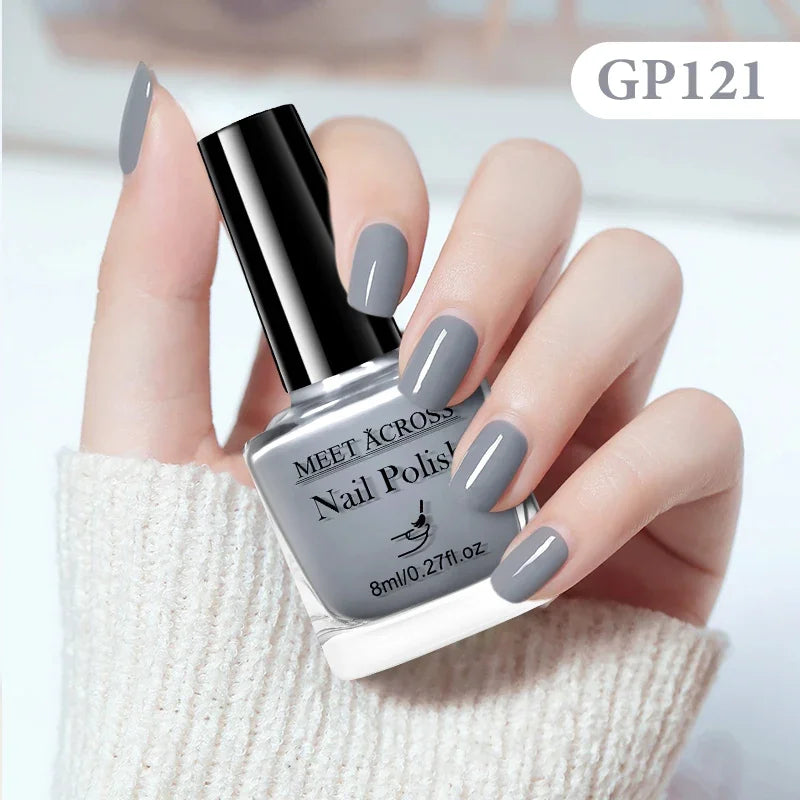 8ml Water-Based Nail Polish 48 Colors Long Lasting Quick Drying No Need of Lamp to Cure Nail Supplies Vernis for Nails Manicure Good Vibrations