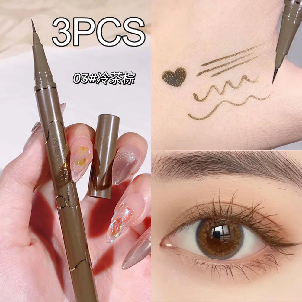 Slim eyeliner is waterproof, sweat-proof, long-lasting and non-smudged. Newbie brown eyeliner liquid pen Good Vibrations