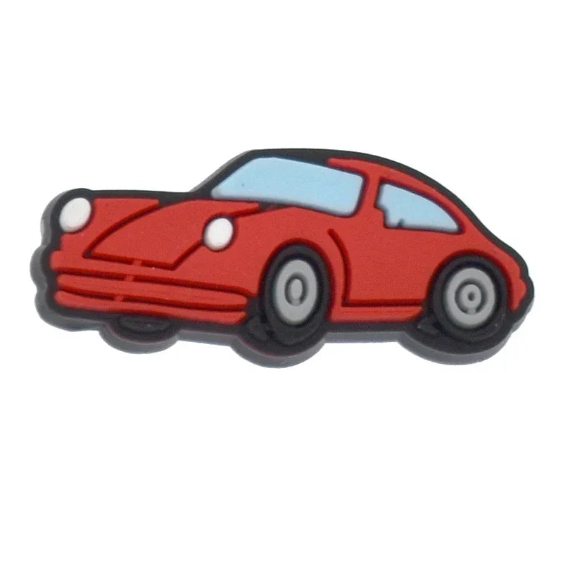 Shoe Charms for Crocs Accessories
Sports Car Shoes Charm for Croc Decorations Pins Men Accessory Jeans Woman Clogs Clips Badges Good Vibrations