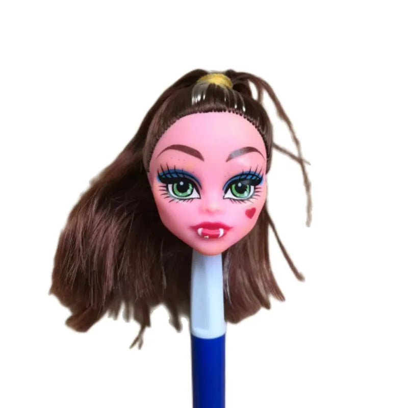Monstering High Doll Toy Head No Hair Doll Heads DIY Plants Hair Head Doll Bald Heads Original Rare Collection Head Toys Good Vibrations