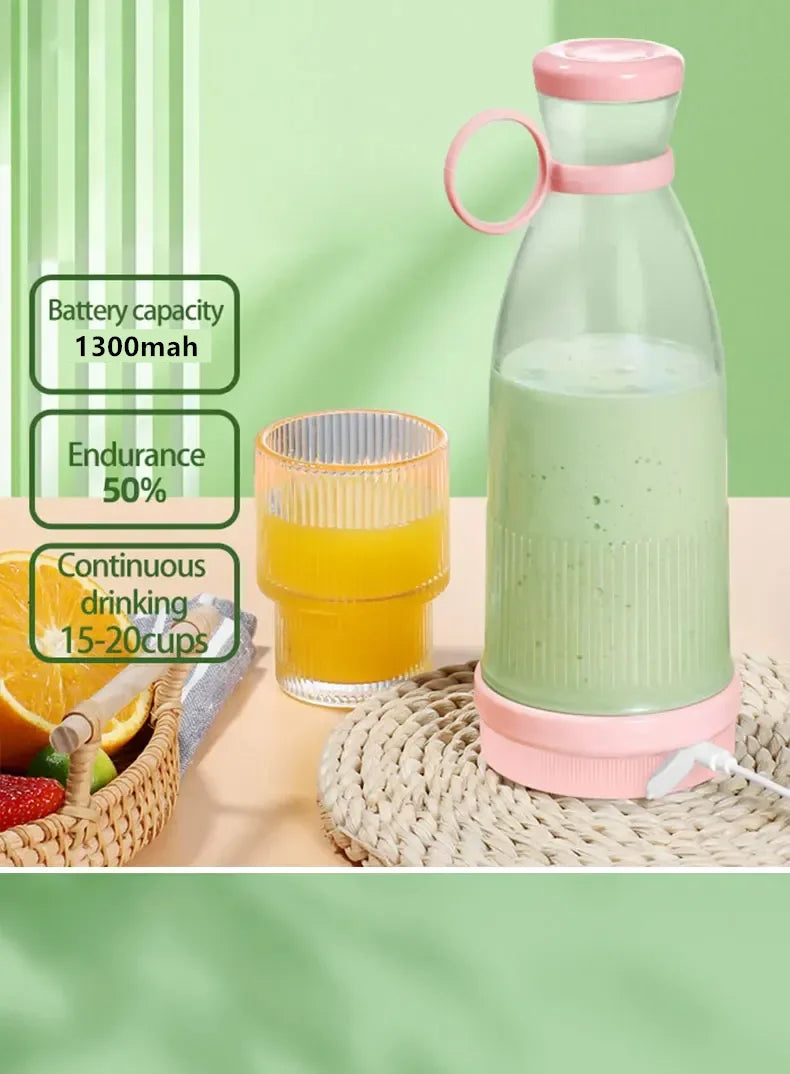 Electric Juicer Cup 6 Blades Blender Milkshake Machine USB Portable Fruit Milk Mixing Tool Mini Fresh Juice Blender Good Vibrations Adult Super Store