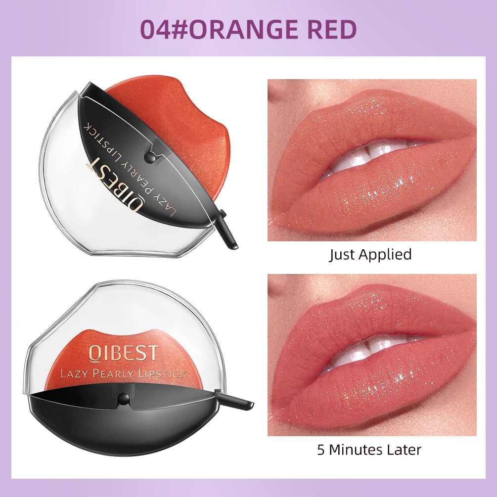 Lip-shaped lipstick seal Sip into makeup lazy blush lipstick Matte makeup effect Moisturizing lip gloss Waterproof non-stick cup Good Vibrations