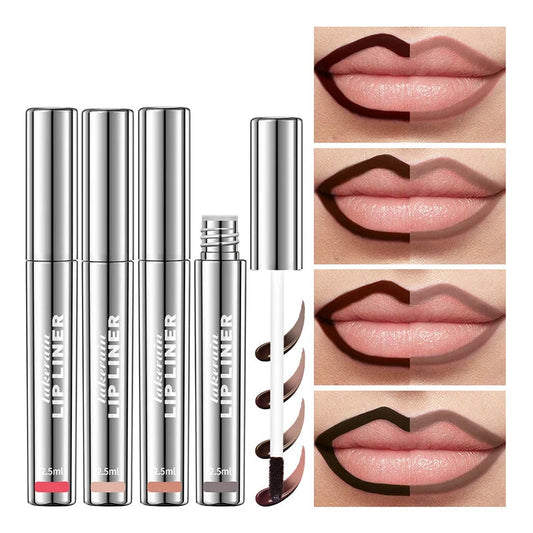 Waterproof Lip Liner Peel Off Tattoo Lipgloss Waterproof Long Lasting Matte Lip Tint Brown Contour Tear-off Lips Stain Cosmetic Good Vibrations
