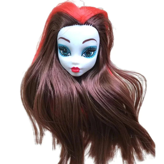 Monstering High Doll Toy Head No Hair Doll Heads DIY Plants Hair Head Doll Bald Heads Original Rare Collection Head Toys Good Vibrations