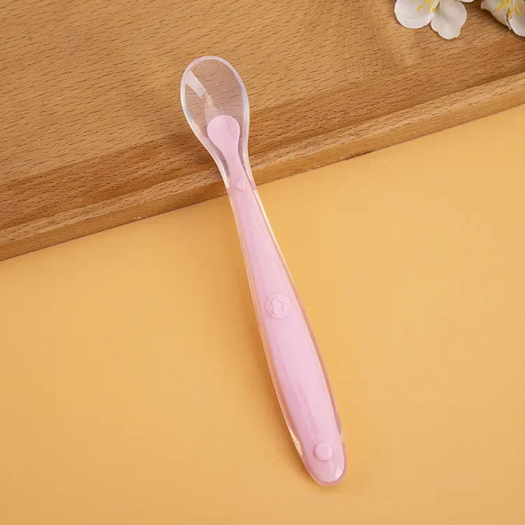 Baby Silicone Soft Spoon Gadgets Feedin Bebe Baby Items Baby Food Tiny Spoon Good Vibrations