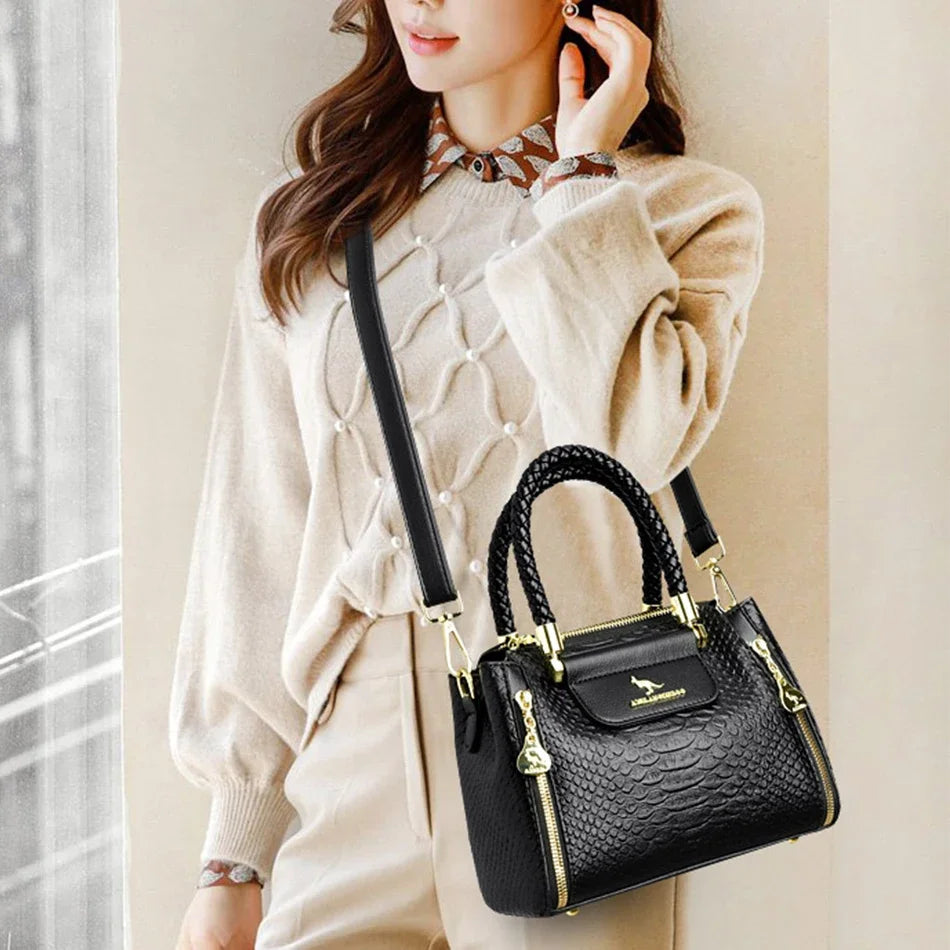 Fashion Crossbody Bags for Women Designer Ladies Purses and Handbags High-quality Soft Leather Women Shoulder Messenger Bags Sac Good Vibrations