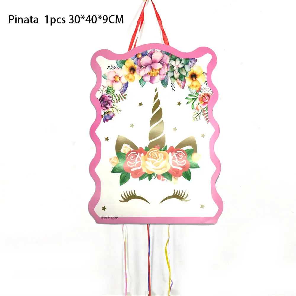 Pink Unicorn blue Unicorn Theme piñata birthday Pinatas birthday piñata toys pinata child birthday Decoration christmas Pinata Good Vibrations
