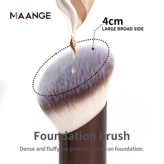 MAANGE 1PCS Makeup Brushes Angled Foundation Buffing Brush Concealer Brush Cosmetic Makeup Tools Soft Hair Oblique Makeup Brush Good Vibrations