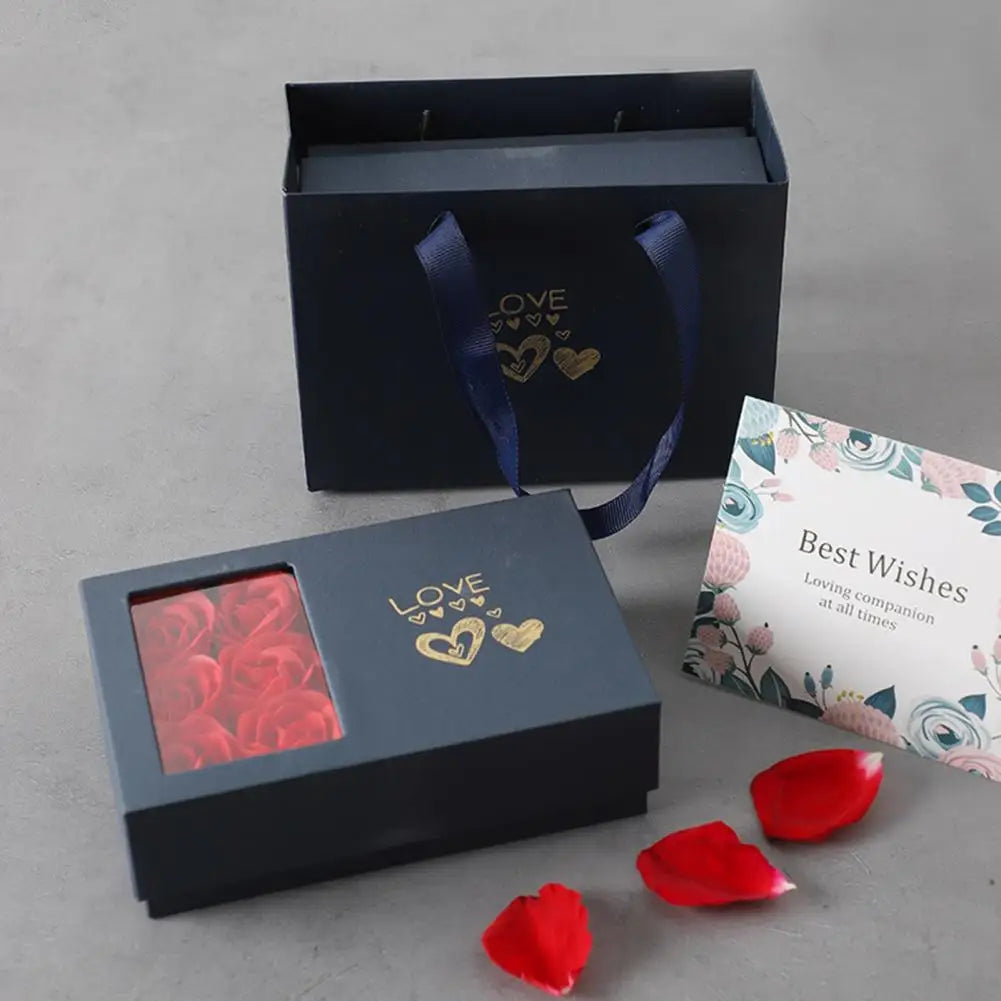 Romantic Rose Set Eternal Roses Gift Box Preserved Flowers Jewelry Box Handcrafted Rose Soap Flowers For Valentine's Day Good Vibrations