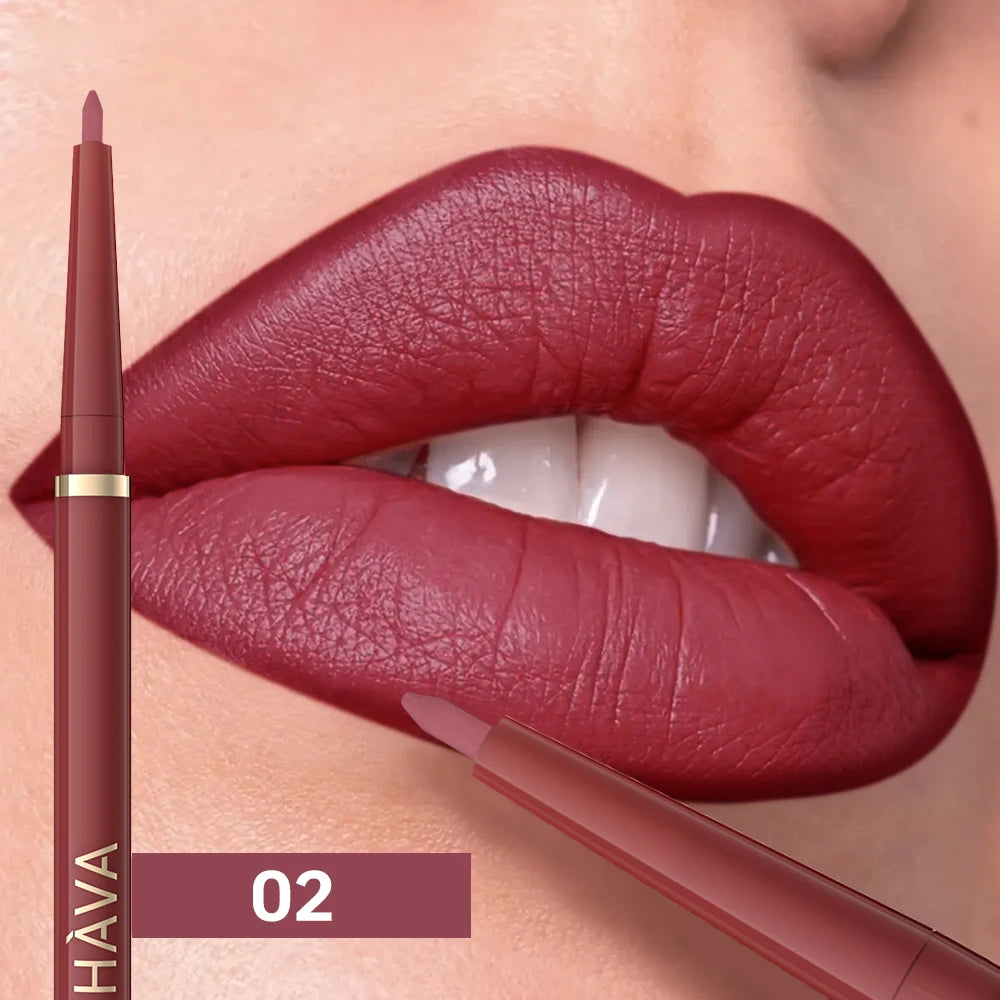 1pc Matte Lip Liner, Waterproof, Easy to Use, Beauty, Three-dimensional Lips, Long-lasting, Women'S Gift Good Vibrations