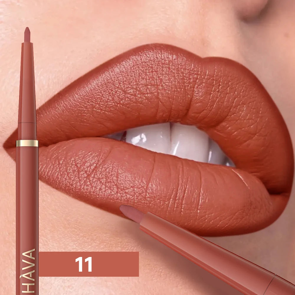 1pc Matte Lip Liner, Waterproof, Easy to Use, Beauty, Three-dimensional Lips, Long-lasting, Women'S Gift Good Vibrations
