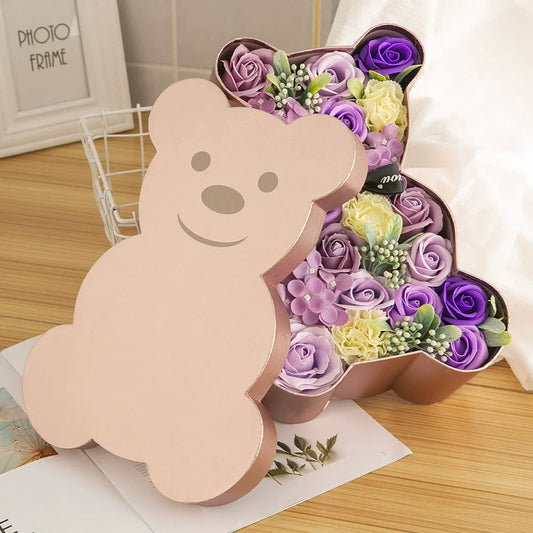 Mother's Day Rose Gift Box Soap Flower Gift Set Valentine Roses Boutique Package Gifts For Wife Wedding Supplies Wedding Good Vibrations Adult Super Store
