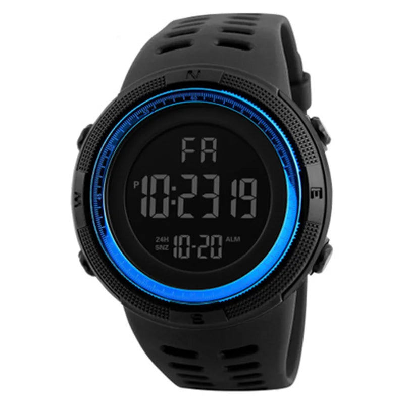 Electronic Watch For Mens Military Sports Watches Luminous Multifunction LED Digital Wristwatch for man kids Boy Student Teen Good Vibrations