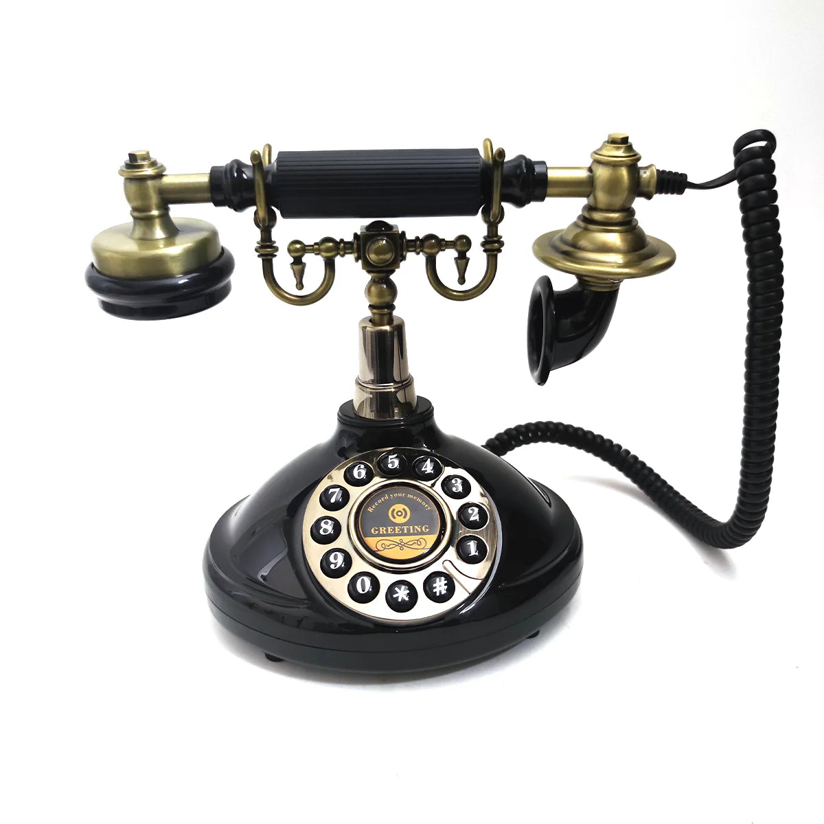 Audio Guestbook Phone Antique Vintage Phone Ceremony Welcome Audio Wedding Guest Book For Wedding Party Birthday Best Price OEM Good Vibrations