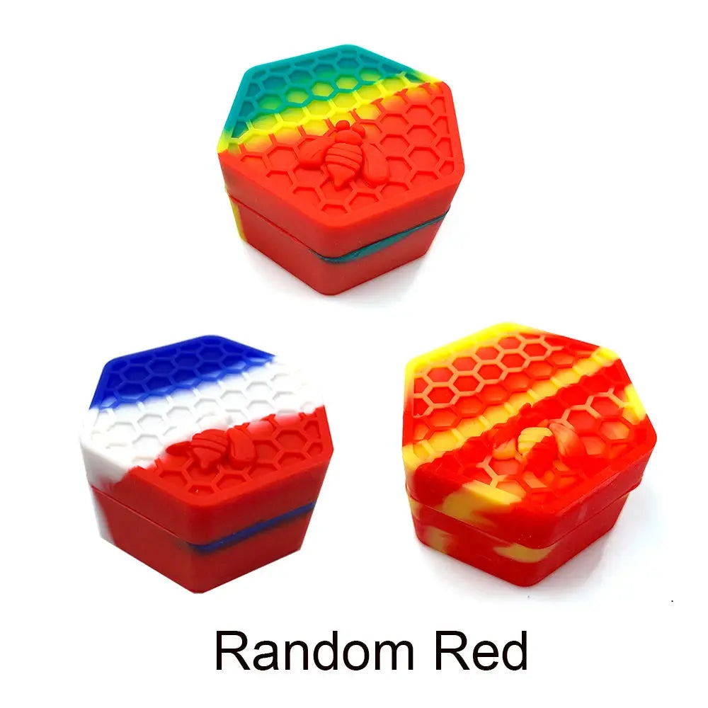Wax Jar Silicone Box Bee Style for Oil Cream Box Easy To Hold and Carry Herb Container GOOD Vibrations Adult Super Store