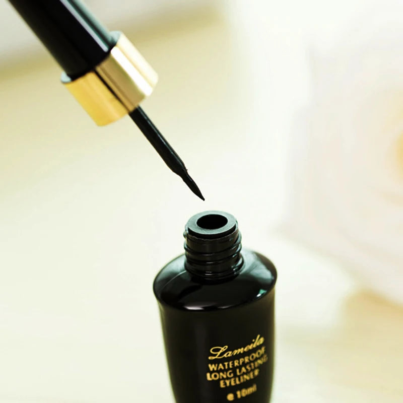 Long-lasting hard-tipped gel eye ultra-fine waterproof black liquid eyeliner pen Good Vibrations