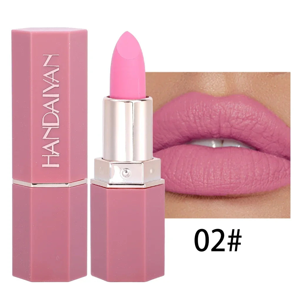 Nude Matte Velvet Lipstick Lip Liner Color Rendering Lasting Non-stick Cup Sexy Lipsticks Waterproof Beauty Lips Makeup Cosmetic Good Vibrations