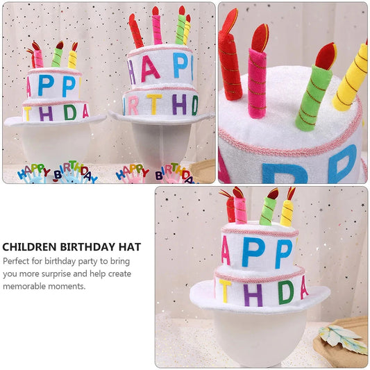Birthday Hat Headwear Headdress Party Supplies Decorative for Kids Caps Children Hats Good Vibrations