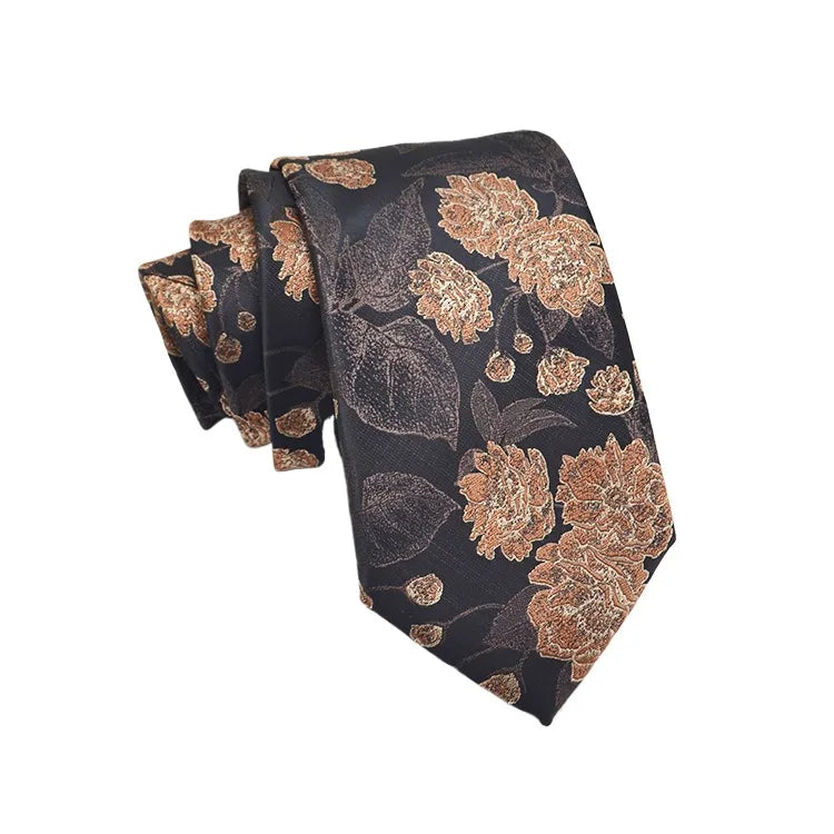 35 Styles Men's Silk Ties Jacquard Dot Floral 8cm Necktie Accessories Daily Wear Shirt Suit Cravat Wedding Party Gifts Neck Tie Good Vibrations