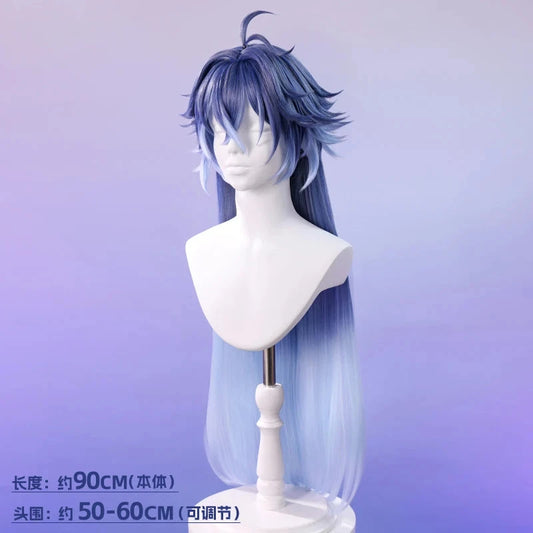 Genshin Impact Flins Cosplay Wig Kyryll Chudomirovich Flins Cosplay Wig Long Hair For Hallowmas Party Game Adult Women Men Prop Good Vibrations