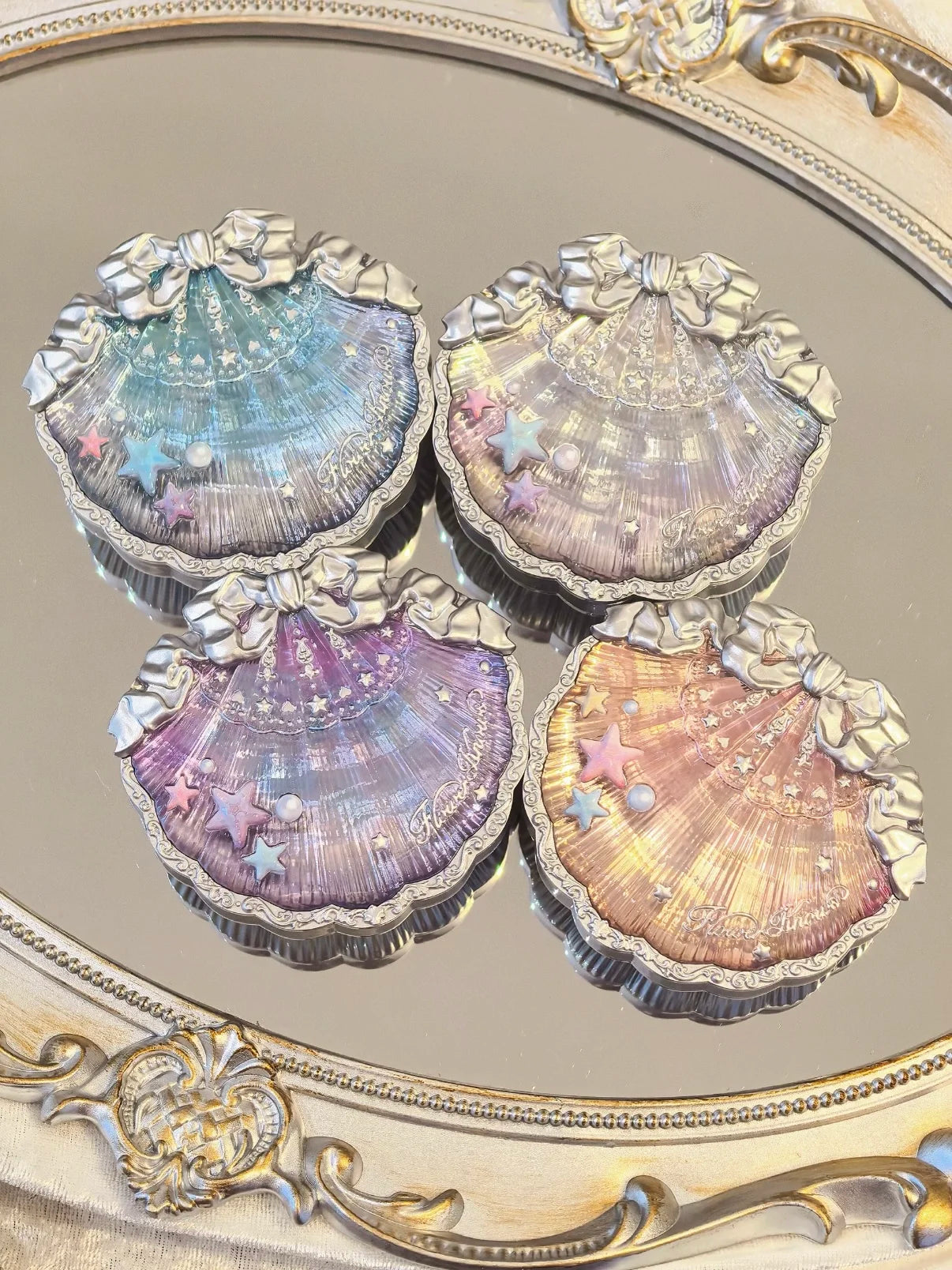 Flower Knows Shell's Jewel Collection Blush Matte Cheek Blusher Powder Pigmented Baked Natural Highly Lightweight Smooth Finish Good Vibrations