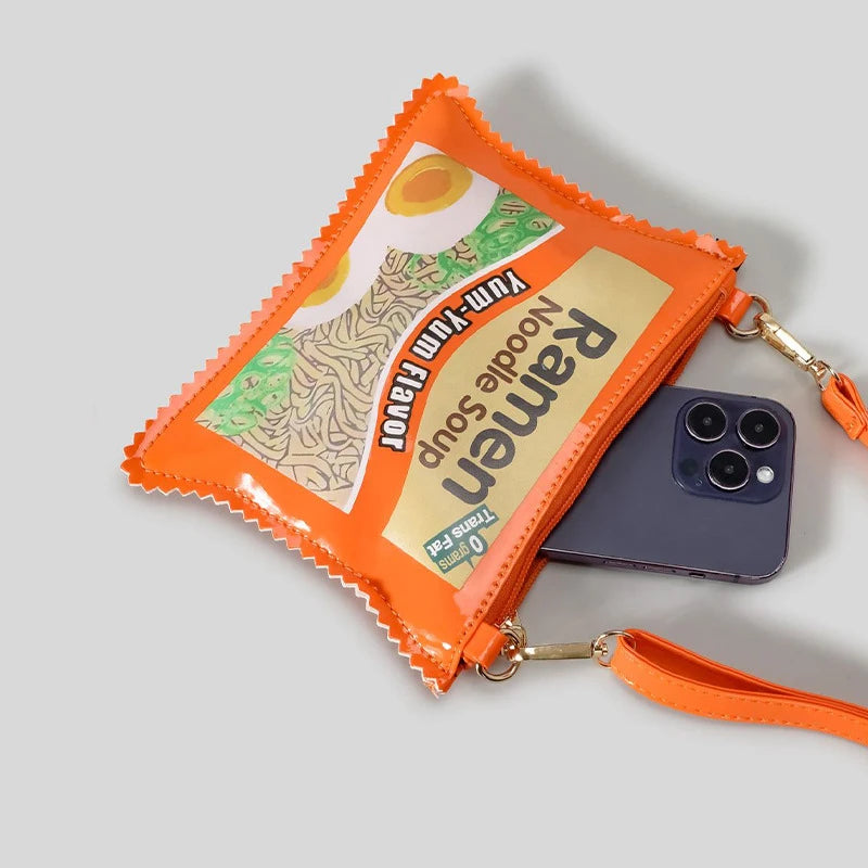 Unique Cheese Crunchy Bags Women Purses and Handbags Snacks Chips Ladies Crossbody Bag Girls Mini Clutch Bags Novelty Purses Good Vibrations