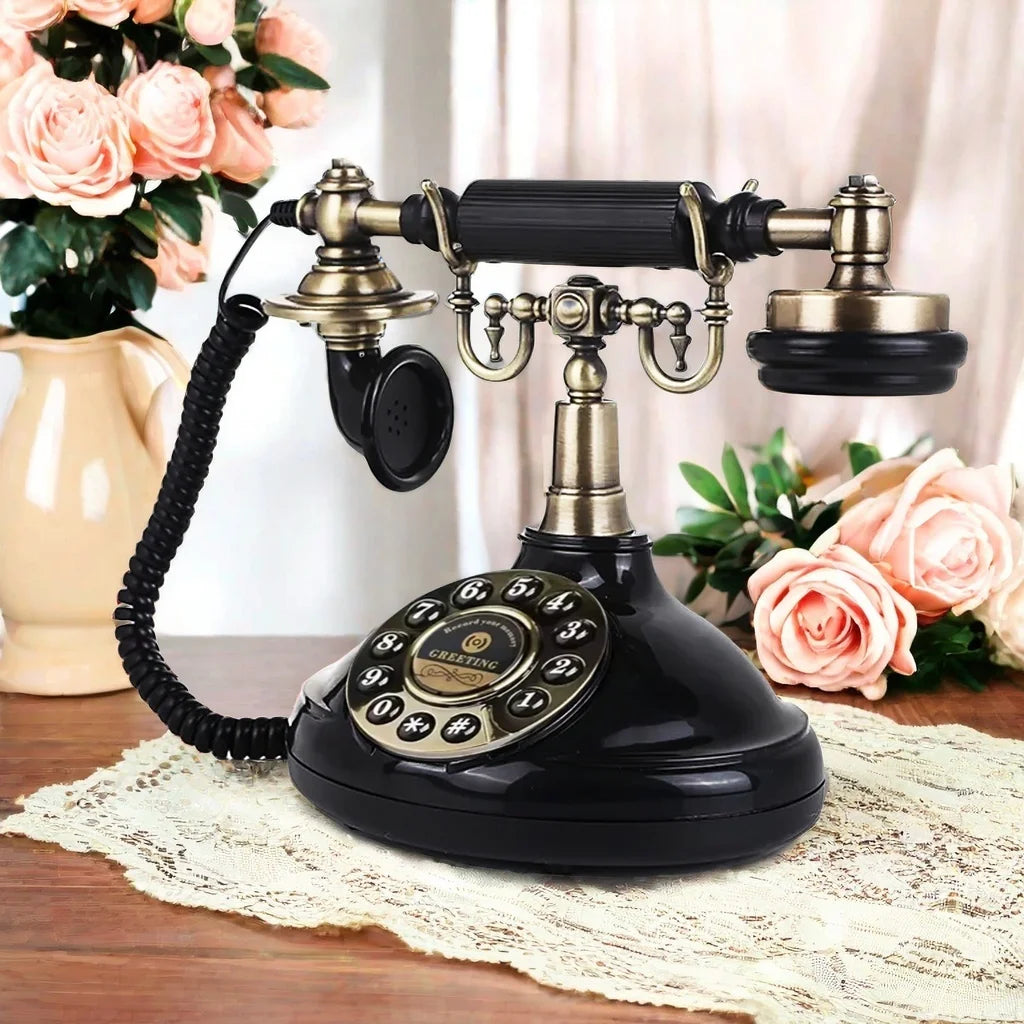 Audio Guestbook Phone Antique Vintage Phone Ceremony Welcome Audio Wedding Guest Book For Wedding Party Birthday Best Price OEM Good Vibrations
