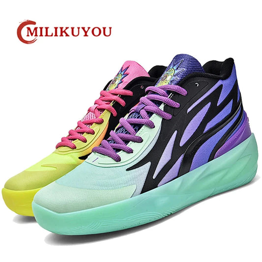 Men Sneakers Luxury Fashion Male Basketball Shoe Train Sports Colorful Non-Slip Zapatillas De Hombres High Quality Tennis Shoes Good Vibrations