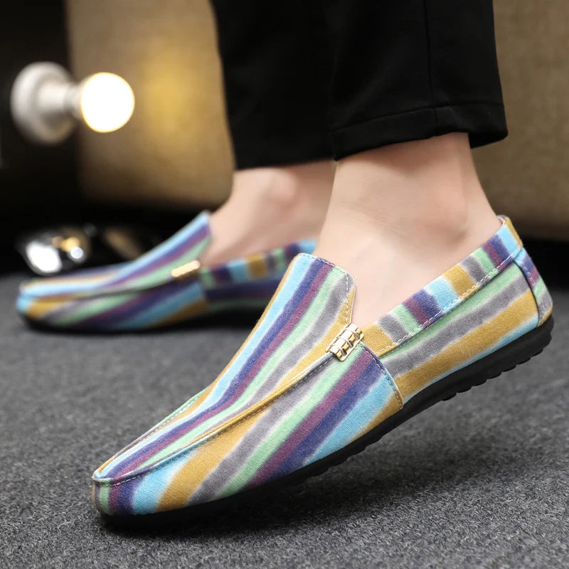 Fashionable banquet formal shoes, men's work flat shoes, casual plus-size loafers, walking casual shoes Good Vibrations