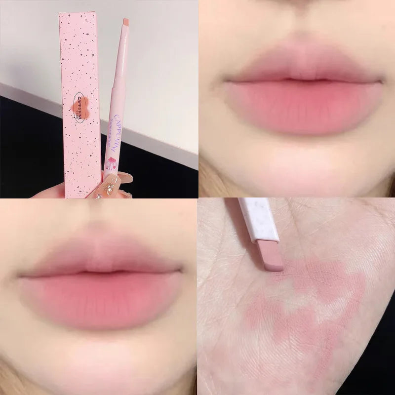 Nude Lip Liner Pencil Matte Waterproof Long Lasting 3D Lips Plump Lipstick Natural Outline Lip Contour Line Makeup Lipliner Pen Good Vibrations
