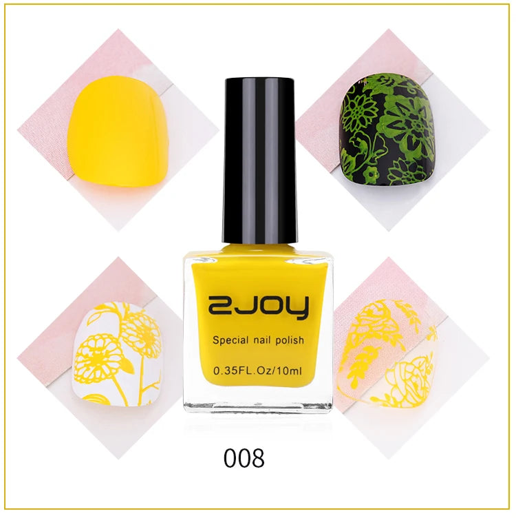 10ml Nail Stamping Polish Varnish Black White Colorful Nail Printing Lacquers for Stamping Plate 30 Colors Nail Stamping Polish Good Vibrations