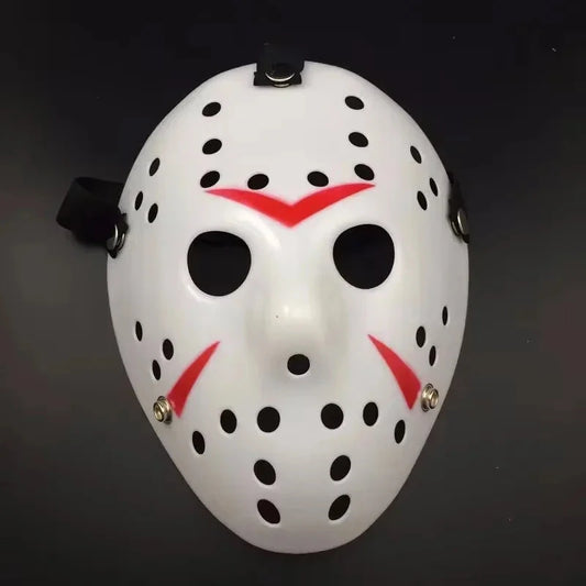 Halloween Gift Movie Hockey Mask Scary Mask Halloween Party Cosplay Masks For Adult Men Popular Halloween Mask Holiday Supplies Good Vibrations