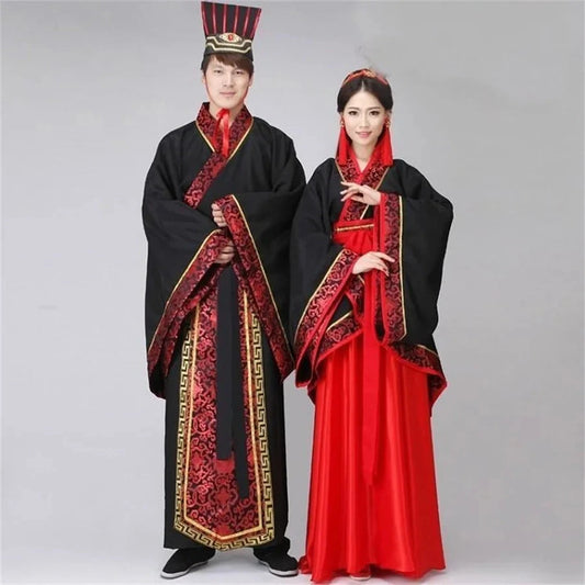 Hanfu Dress Couples Chinese Traditional Cosplay Costume Men&Women Ancient Hanfu Performance Costume Good Vibrations