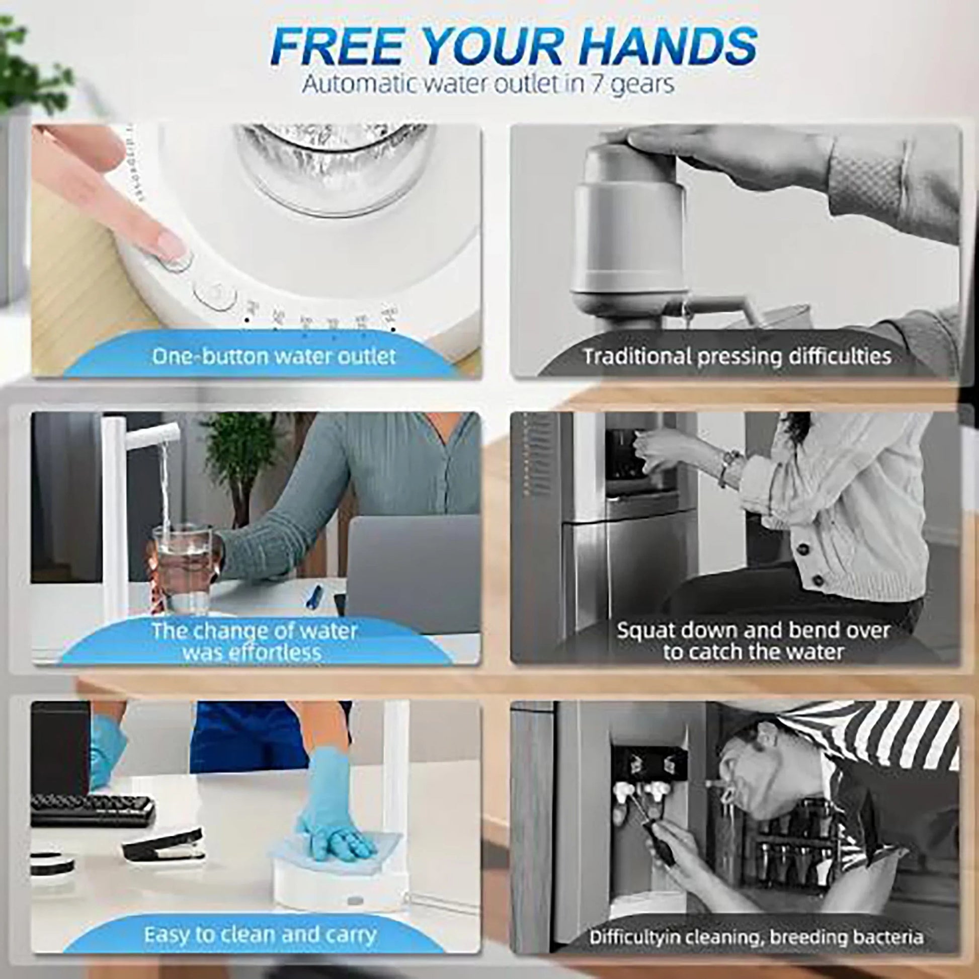 1 intelligent desktop water dispenser, outdoor bucket automatic water dispenser and water absorption device. Good Vibrations Adult Super Store