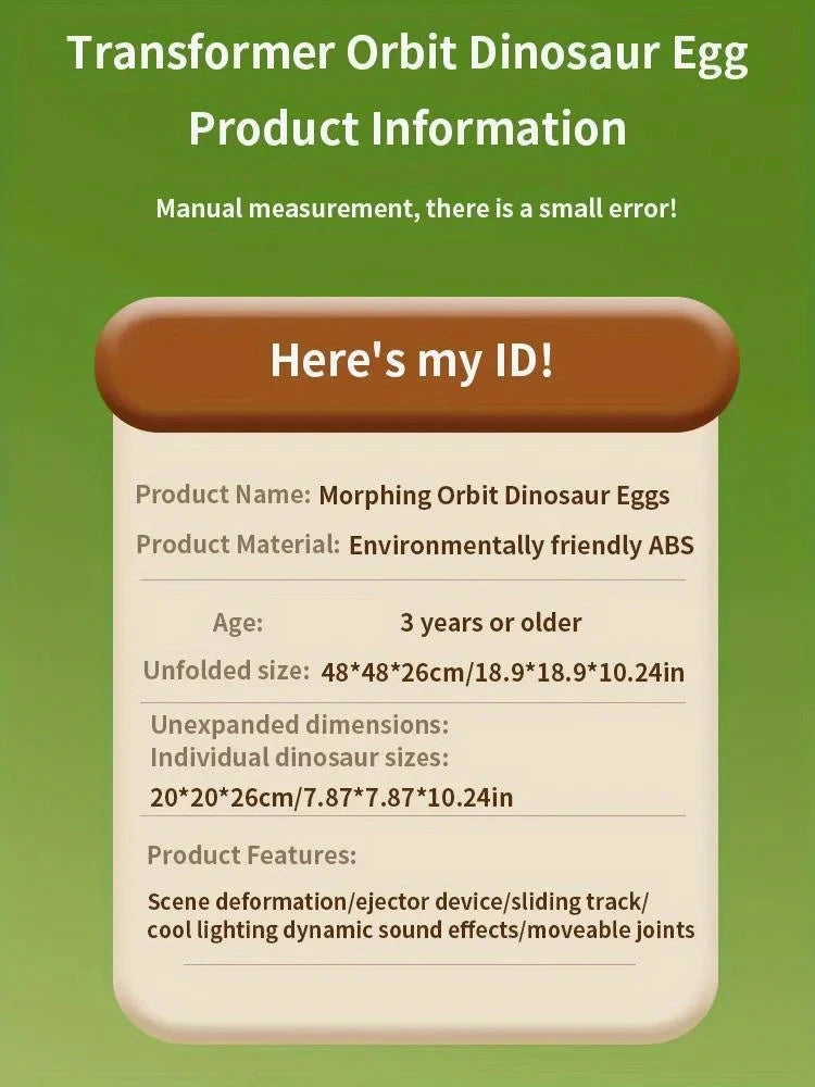 Kids Dinosaur Toys, Dinosaur Egg Toy Simulation Animal Model Race Track Car Tyrannosaurus Birthday Gift for 3-6 years old boy Good Vibrations