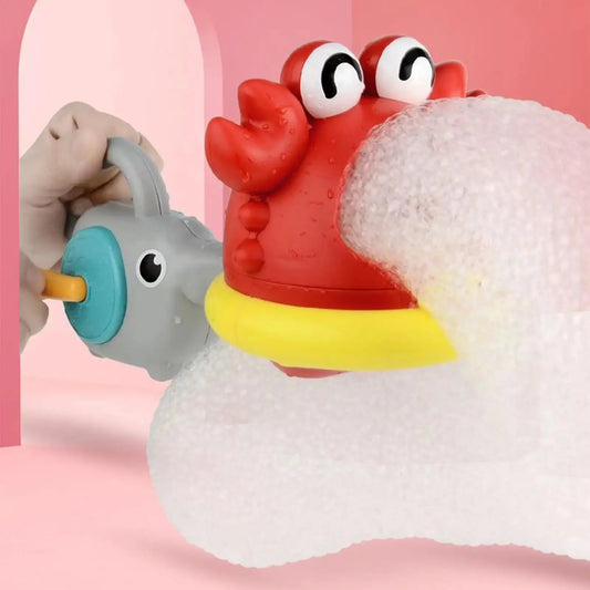 Bath Bubble Machine Crab Shark Bath Bubble Maker For Baby Shower Toys Interactive For Holiday Kids Bathroom Birthday Daycare Good Vibrations